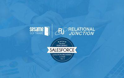 Sesame Software Named One of the Best Performing Salesforce Solution Providers in 2020