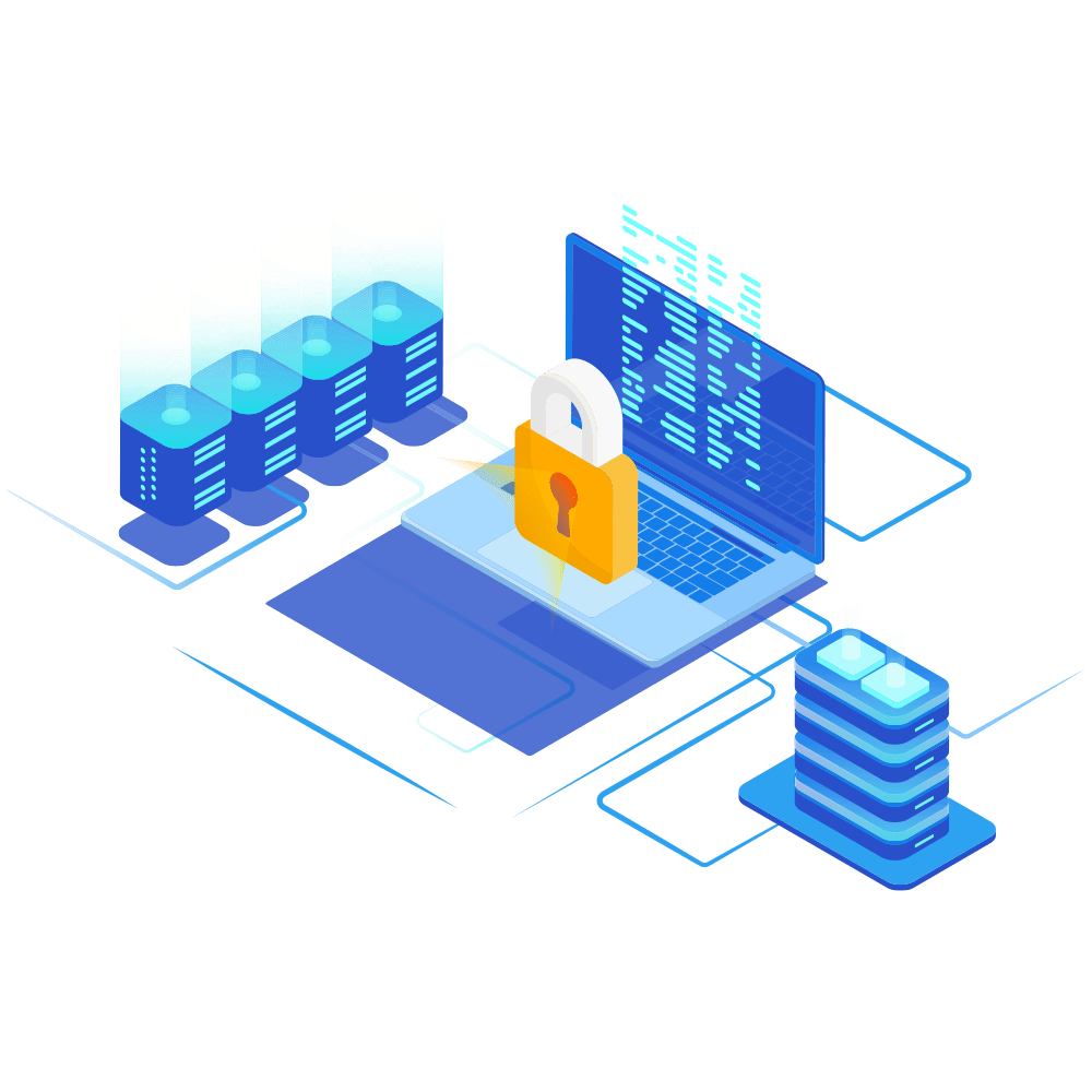 Data moving from a server to a database securely