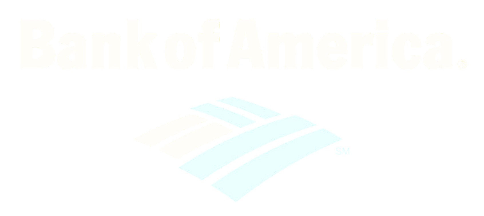 Bank of America logo in white
