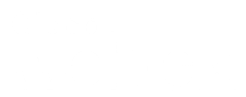 Cisco Webex logo in white