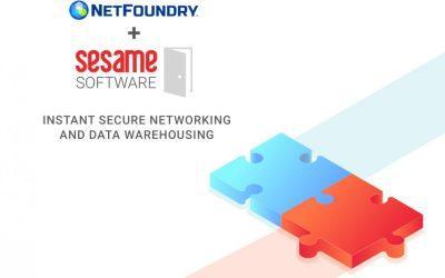 NetFoundry And Sesame Software Bolster Business Agility With Instant Secure Networking And Data Warehousing
