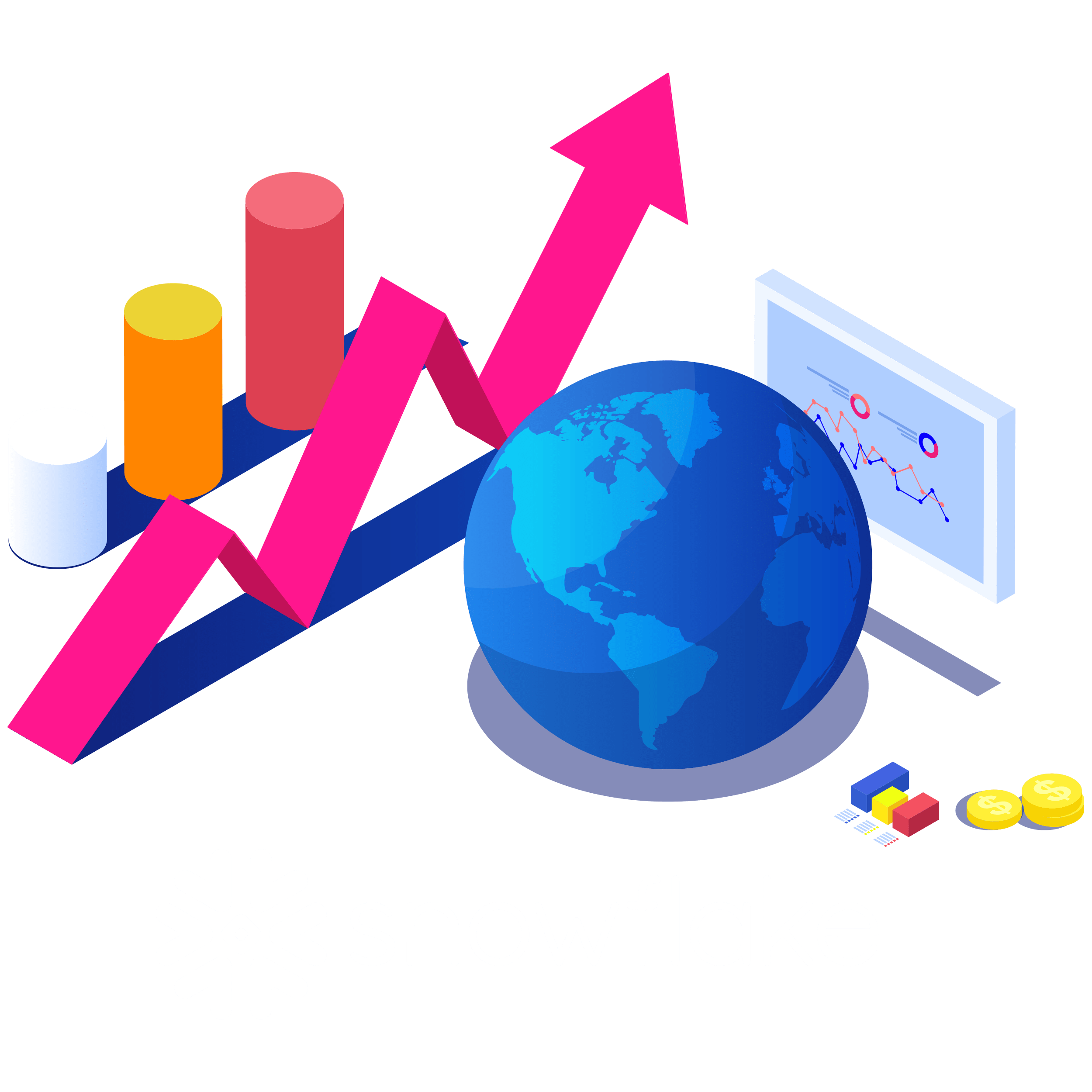 Snowflake logo surrounded by charts and graphs