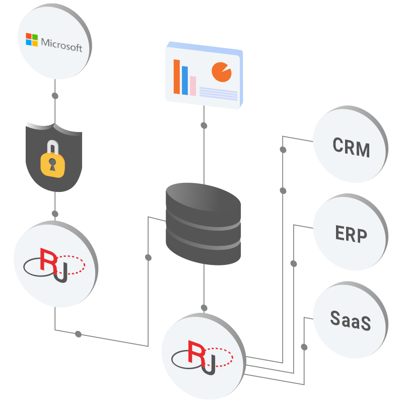 Connect Microsoft to CRM, ERP, SaaS solutions and more.
